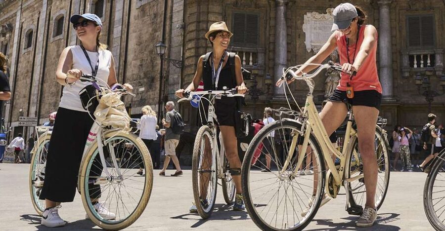 Palermo: Guided Bike Tour with Street Food Tasting - Starting near the station and Four Corners