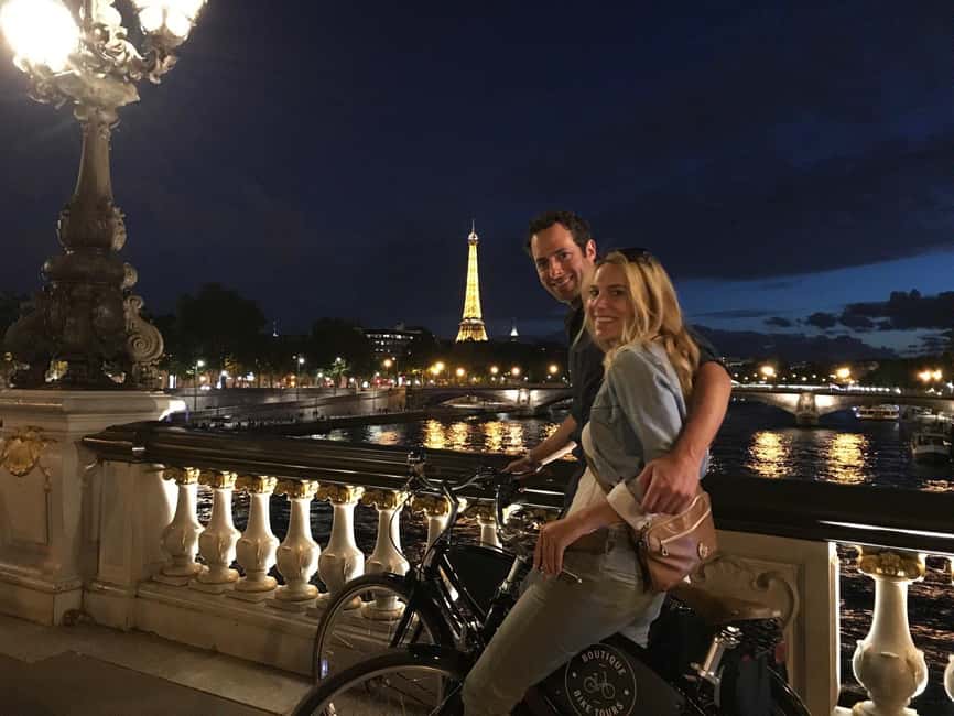 Paris: Night Small-Group Bike Tour & Boat Cruise - Key points to know before you book