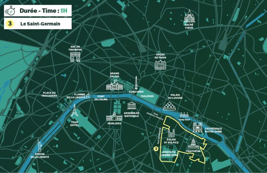 Paris : Private guided tour Rickshaw bike - Saint-Germain - The Panthéon and the 5th Arrondissement
