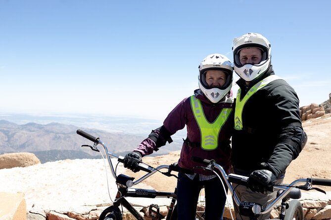 Pikes Peak Summit Downhill Bike Tour - Reaching the summit above 14,000 feet