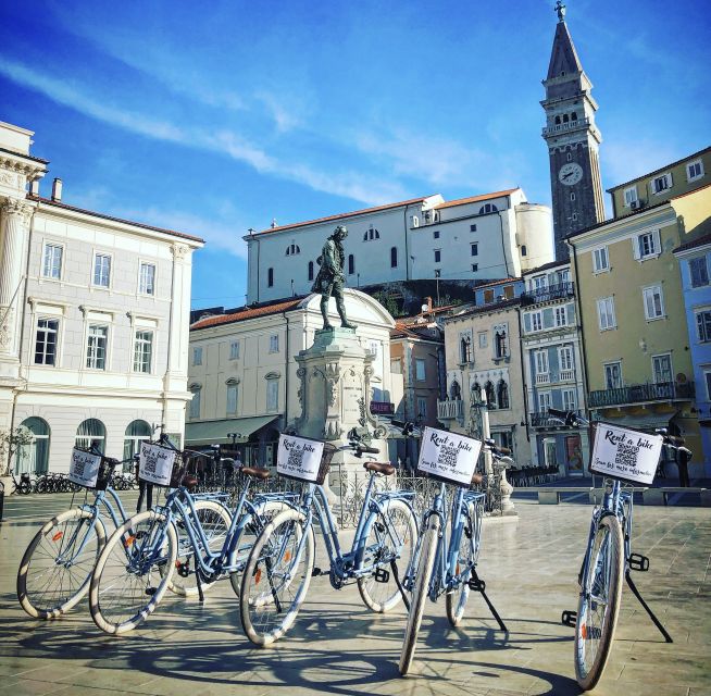 Piran: Bike Rental with Map, Helmet, Water bottle and Lock - Why the Parenzana trail works well