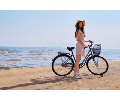 Piran: Bike Rental with Map, Helmet, Water bottle and Lock