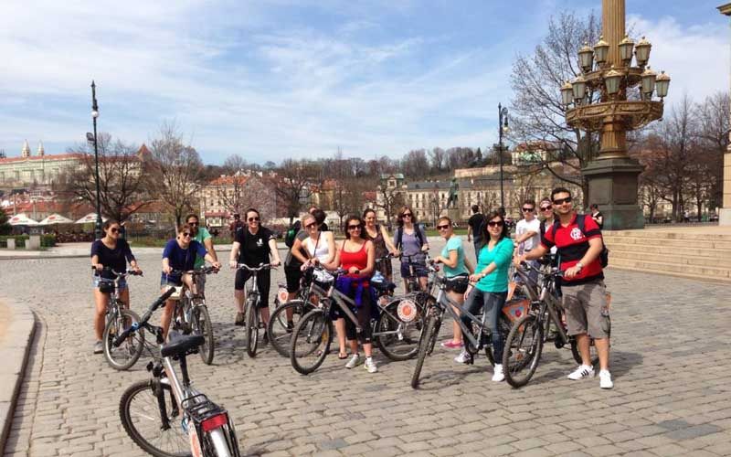 Prague: Classic City Bike Tour - Kampa Park, giant babies, and the John Lennon Wall