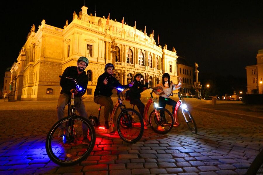 Prague: E-Bike/E-Scooter Viewpoint Tour - Petřín Hill and the spires of Prague