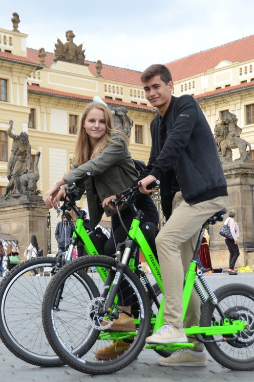 Prague Electric Scooter and eBike Grand Tour - Petřín Hill for a higher view