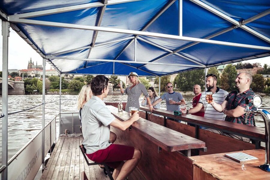 Prague: Private Cycle Boat River Tour with Beer or Prosecco - A different way to see Prague
