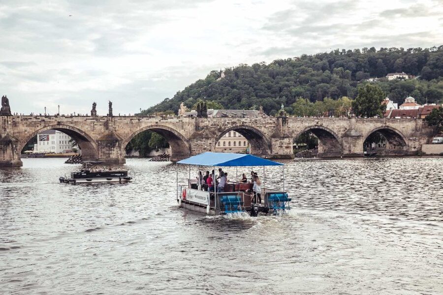 Prague: Private Cycle Boat River Tour with Beer or Prosecco - Meeting point and practical planning