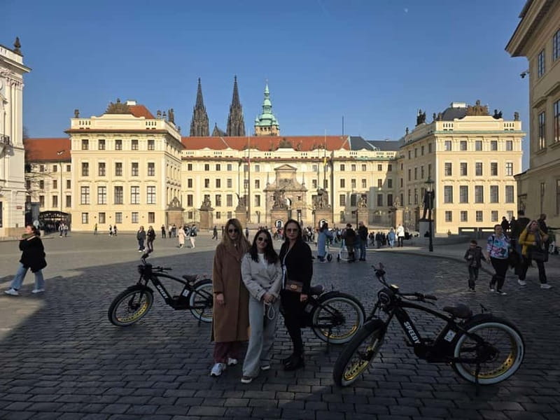 Prague Viewpoints & Historical Ebike Tour - John Lennon Wall and Charles Bridge views