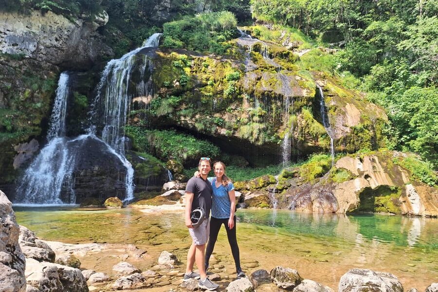 Private E-bike tour Soča valley: The ultimate explorer - The Great Soča Gorge makes an early impression