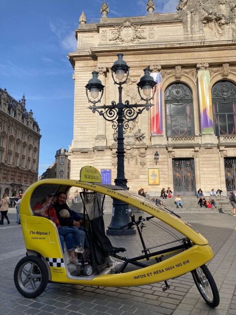 Private guided tour by electric bike taxi - Why the electric taxi works in Lille