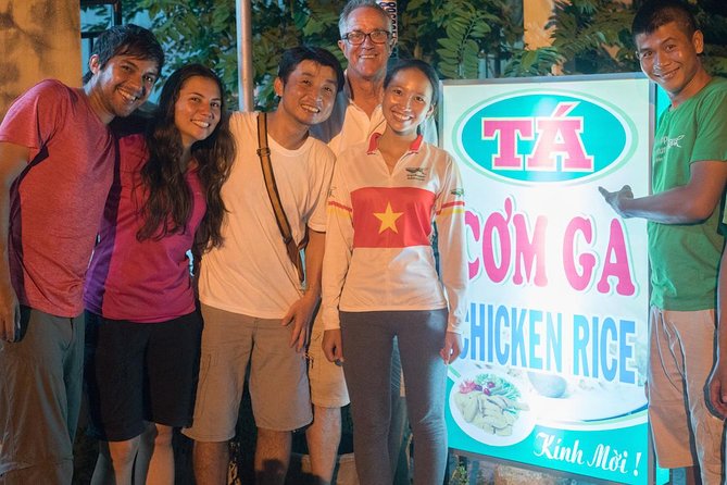 Private Hoi An Evening Food Tastings Tour by Bike - Evening grilling beside views of the historic quarter