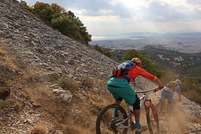 Private Mountain Bike,Trail Ride Tour of Mount Ymittos, Athens. - The views: Athens from a different angle