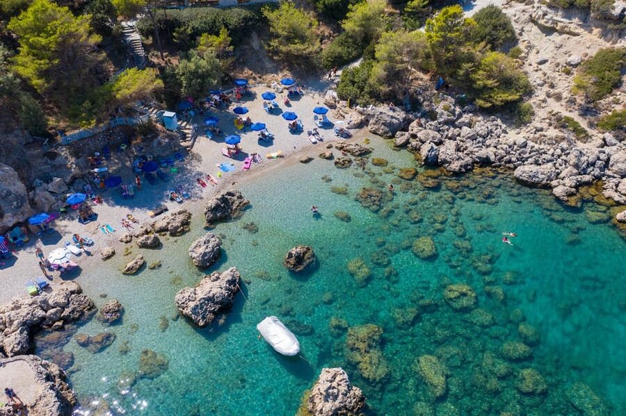 Rhodes: Anthony Quinn Bay E-Bike Tour with Snorkeling - A quick ride through Rhodes Old Town