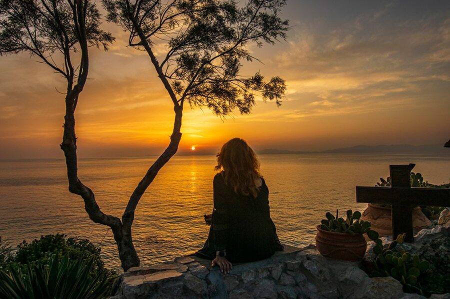 Rhodes: E-bike Highlights Sunset or Morning Photo Tour - Finishing by the coast at Elli Beach