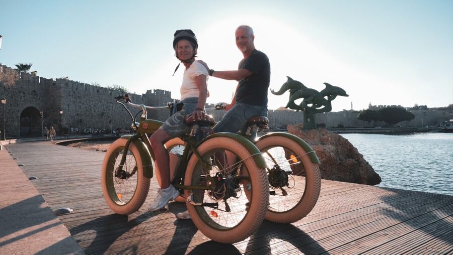 Rhodes: eBike Highlights Tour w/ Personal Photographer - Rhodes Town, coastal views, and the sunset stop
