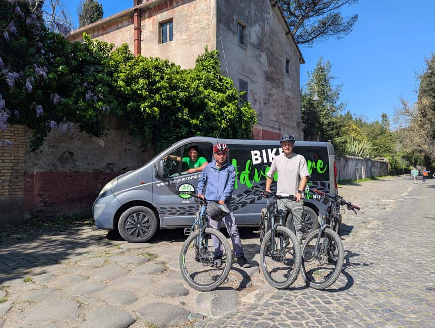 Rome: Appian Way, Catacombs & Aqueducts by eBike + Transfer - Tombs, ruins, and the countryside near Cecilia Metella