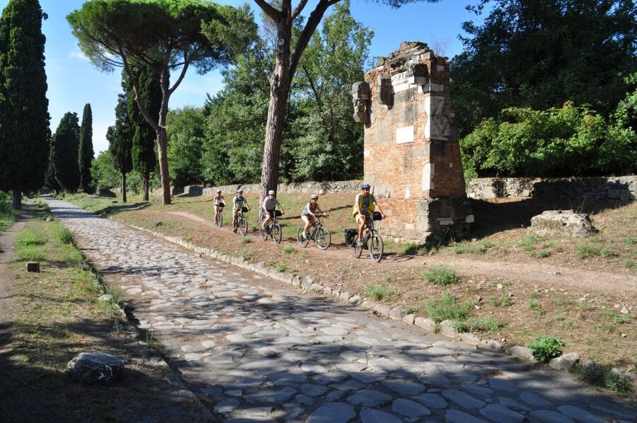Rome: Appian Way, Catacombs, & Roman Aqueducts E-bike Tour - Starting near the Colosseum on Via Labicana