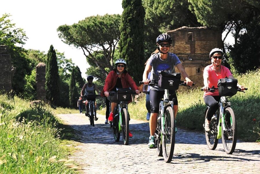 Rome: Appian Way, Catacombs, & Roman Aqueducts E-bike Tour - The Aqueducts Park and Romes engineering skill