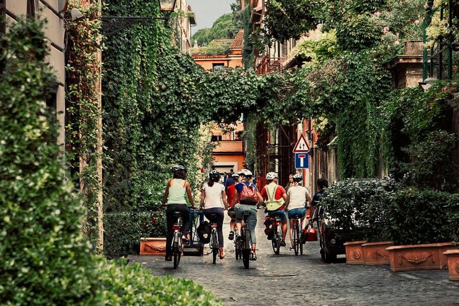 Rome: Cannondale E-Bike Tour of Top Landmarks & More - The Jewish Ghetto, Portico di Ottavia, and Theatre of Marcellus