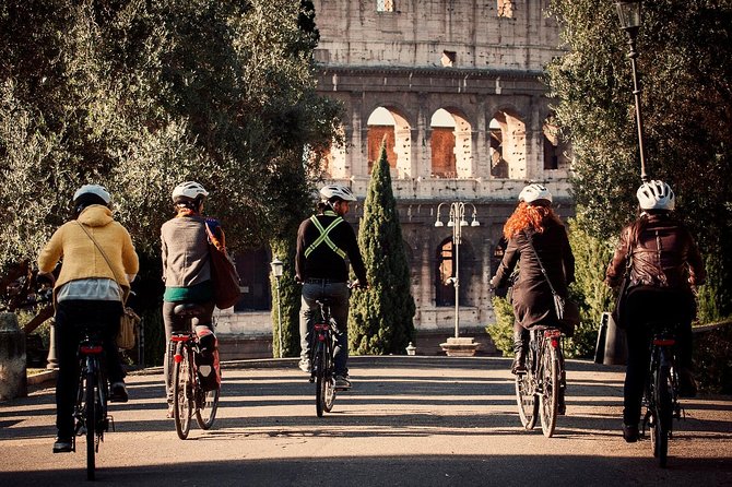Rome City Small Group Bike Tour with quality Cannondale EBike - Capitoline Hill and the final Roman Forum view