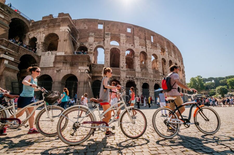 Rome: Standard or E-Bike Highlights Guided Tour - Trajan’s Column and Piazza Venezia