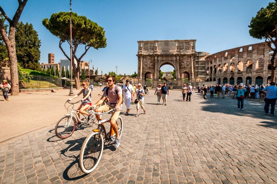 Rome: Standard or E-Bike Highlights Guided Tour - The Colosseum and Arch of Constantine