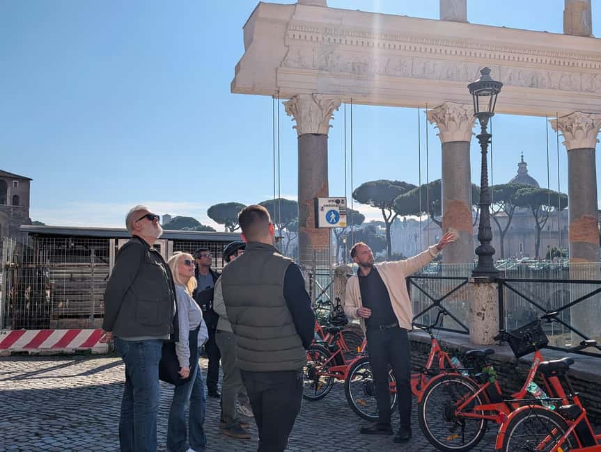 Rome: Top 10 Highlights Guided Tour by Bike or E-Bike - The Roman Forum is seen from the outside