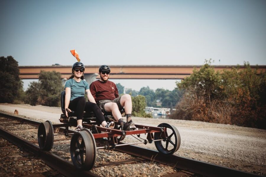 Sacramento: Yolo Countryside Guided Rail Bike Tour - Five miles out through Yolo farm country