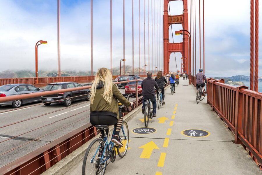 San Francisco: Golden Gate Bridge to Sausalito Cycling Tour - Fort Point and the approach to the Golden Gate Bridge