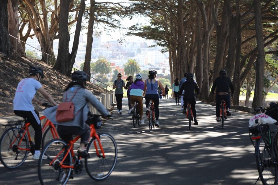 San Francisco: Golden Gate Park Bike or eBike Rental w/ map - The four-mile ride across the park