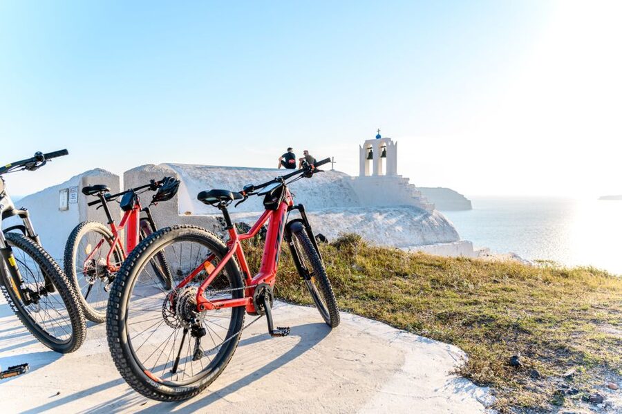 Santorini e-bike guided tours - How difficult is the ride?