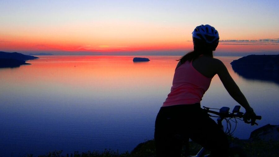 Santorini: Electric Mountain Bike Adventure - The Cave Chapel and Caldera Viewpoint