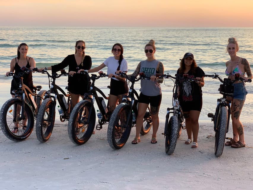 Sarasota: Siesta Key Electric Bike Sunset Tour - Riding along Siesta Beach