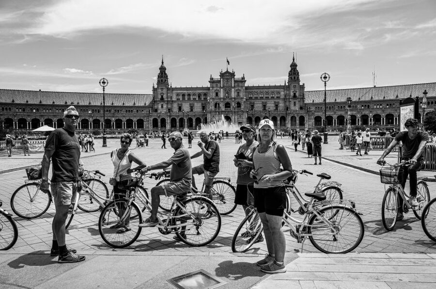 Seville: City Sightseeing and Local Culture Bike Tour - The Alcázar and the old center