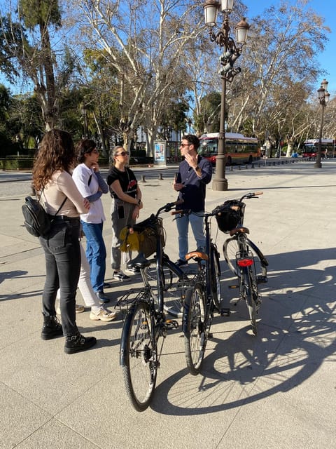 Seville: Electric Stand-Bike Tour - Plaza de España: the visual centerpiece