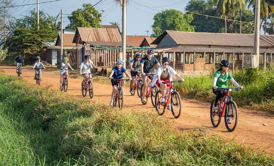 Siem Reap: Guided Countryside Bike Tour - Rice fields and the working countryside
