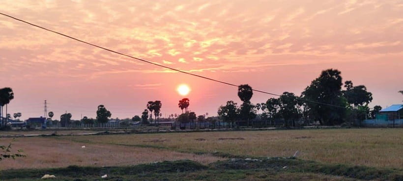 Small Group Countryside Sunset Bike Tours - Tasting street food, desserts, and rice wine