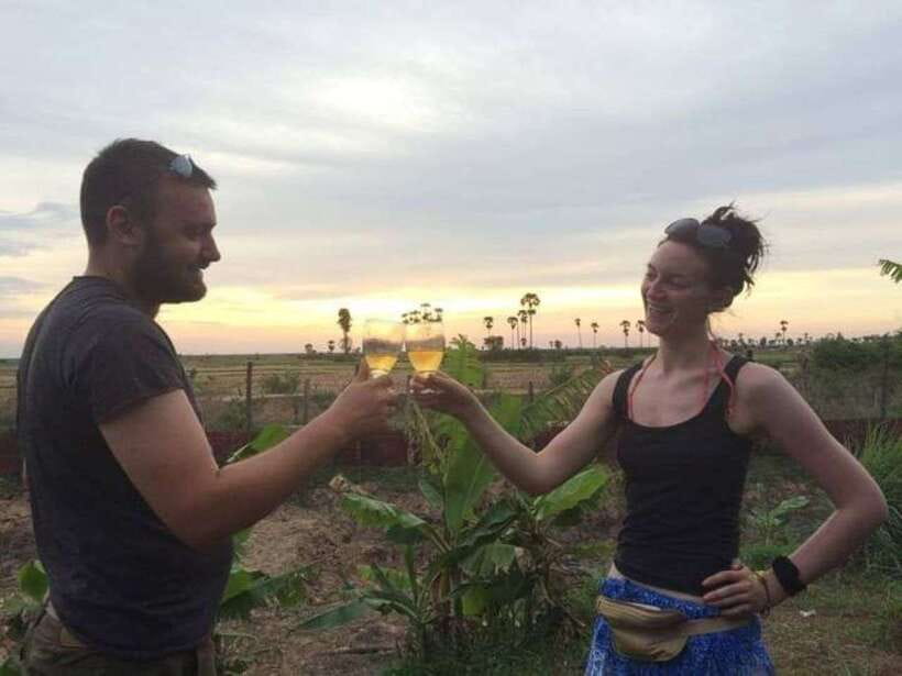 Small Group Countryside Sunset Bike Tours - Starting with a temple blessing