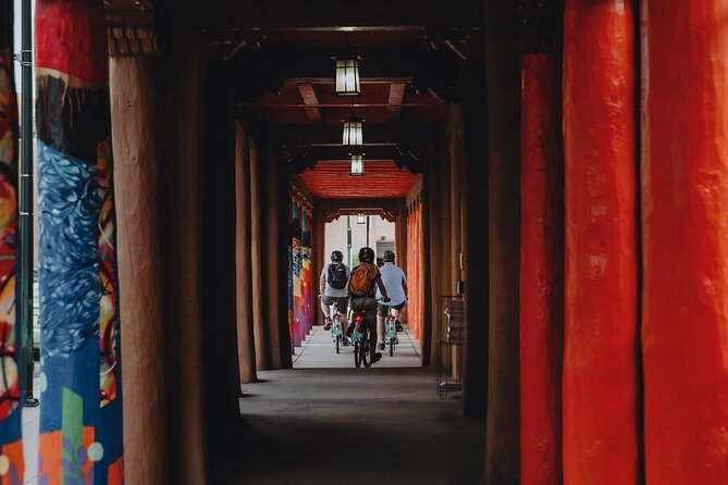 Small-Group E-Bike Adventure Tour through Hidden Santa Fe - Fort Marcy Park and the cross above Santa Fe
