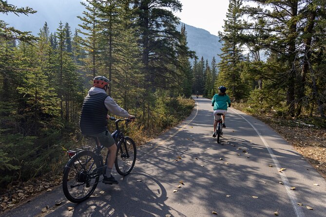 Small Group E-Bike Tour the Banff Local Explorer - Bow Falls: a short ride to a major local landmark