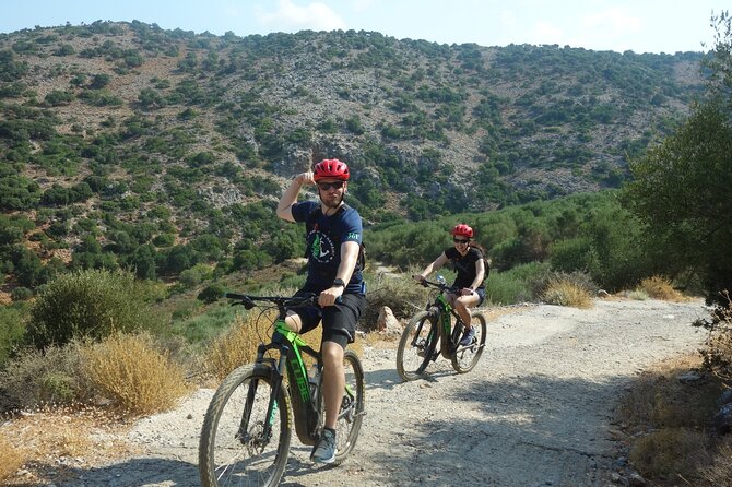 Small Villages and Cretan Nature. E-Bike tour - The first ride: safety, setup, and quiet roads