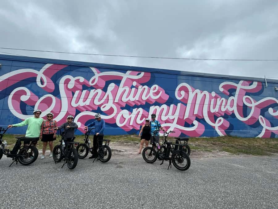 St. Petersburg, FL: Sightseeing & Murals Electric Bike Tour - The Dali Museum from the saddle