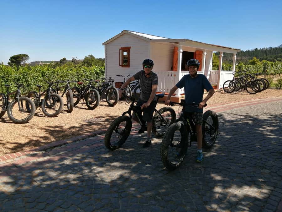Stellenbosch: Wine Farm E-Bike Guided Tour - The first wine farm: tasting, photographs, and free time