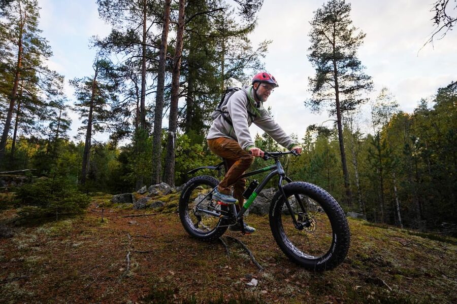 Stockholm: Fat Bike Forest Adventure with Lunch and Sauna - Lunch in a forest café by the lake