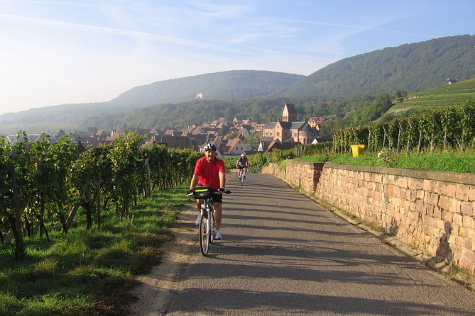 Through Alsace Vineyards and Wine Villages Private Bike Tour - Gueberschwihr and its old church