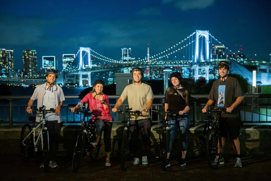 Tokyo Bay Area: Sunset Night View 3h E-bike Guided Bike Tour - Key points to know before booking