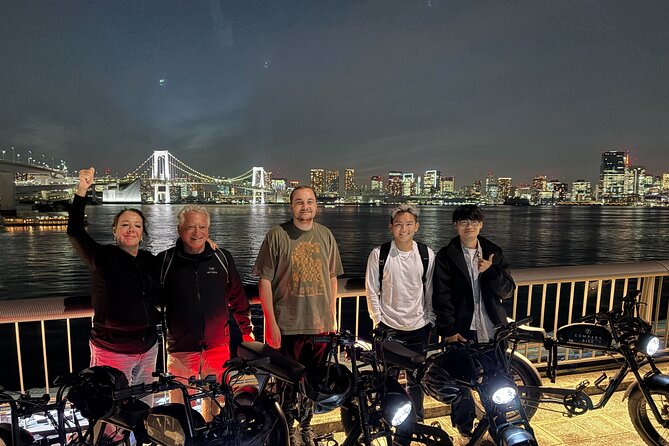 Tokyo Top Highlights 3h Guided E-bike Tour - Tokyo Bay Route: temples, Odaiba, Gundam, and night views
