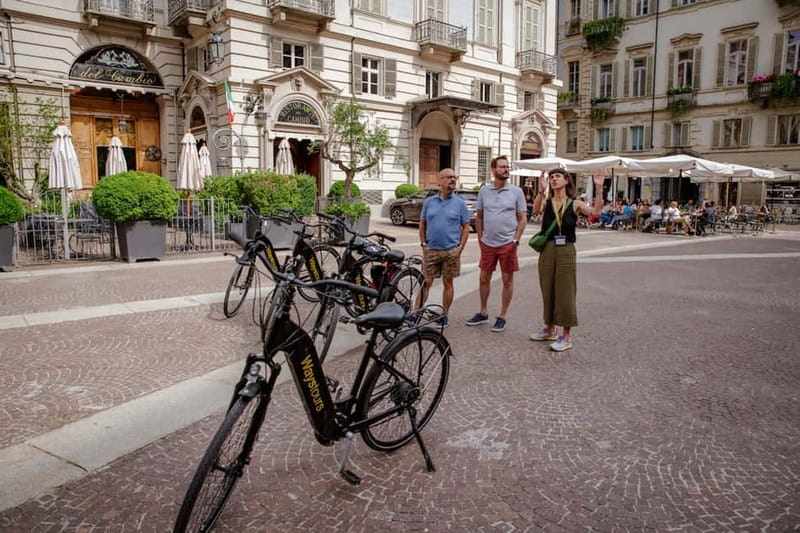 Turin E-Bike Tour: Explore the City and Its Best Viewpoint - Piazza Carignano and Turin’s historic core