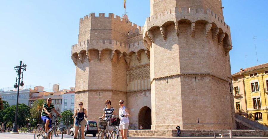 Valencia Bike Tour - Serranos Towers and the medieval edge of town