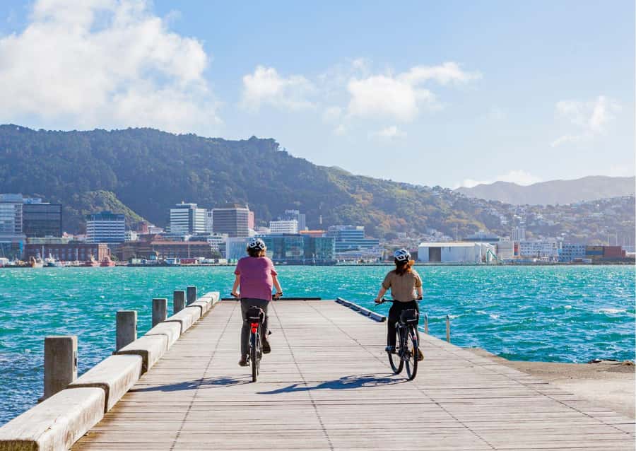 Wellington Electric Bike Rental - The waterfront and harbor bays route